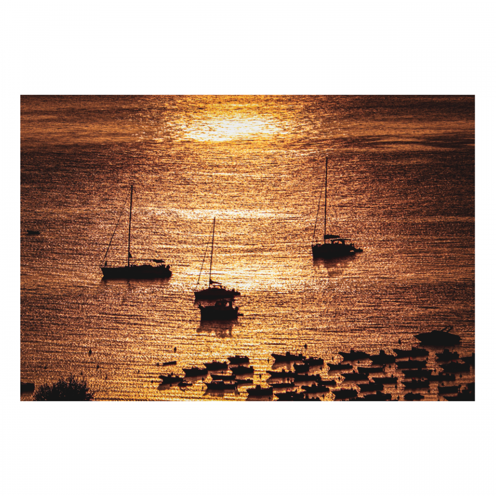 Contrasti tra le barche al tramonto (Isola d'Elba)
